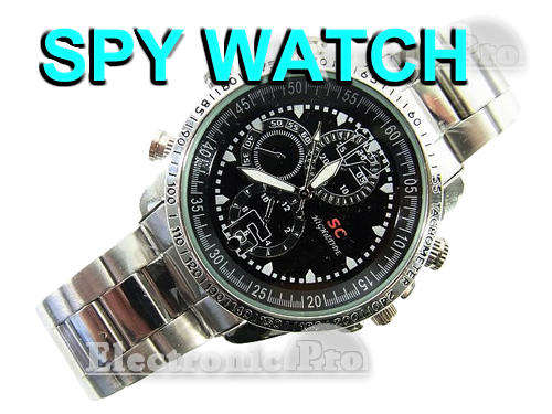4GB Spy Camera Watch Fashion Stainless Steel Design Digital Video Recorder with Hidden DV DVR