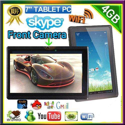 Latest Android 4.0, 7" A13 Tablet 4G 512M Capacitive 1.2GHz G-Sensor