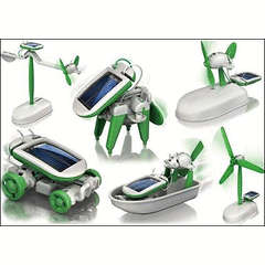 6-in-1 Educational Solar Kit Build Your Own Science Toy DIY