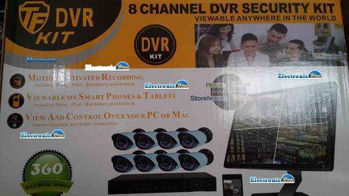 Complete 8 Channel H.264 CCTV System - IMPROVED CAMERAS WITH 700 TVL - INTERNET AND 3G PHONE VIEWING
