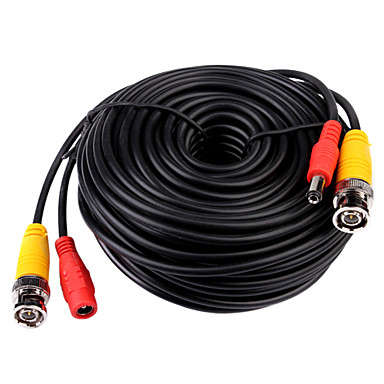 ***50m BLACK CAMERA CABLE-POWER & VIDEO***
