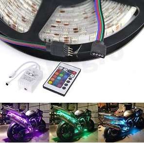 Superbright 5M 300 RGB LED Flexible Light Strip + remote ( sold 1000/s to shop fitting company )
