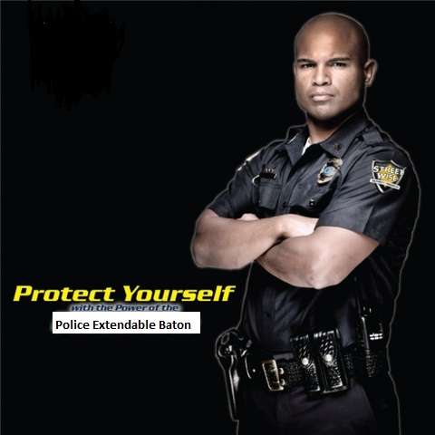 Protect yourself and loved ones with Police Extendable Baton ( when extends around 50cm long )