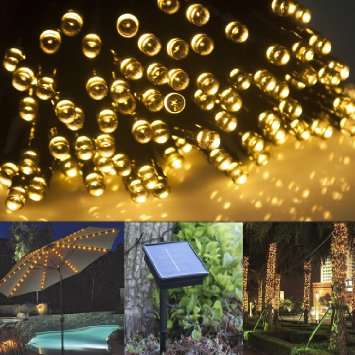 100 LED Solar String Fairy Lights - Warm White