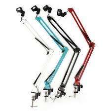Adjustable Microphone Mic Suspension Boom Scissor Arm Support Stand Holder