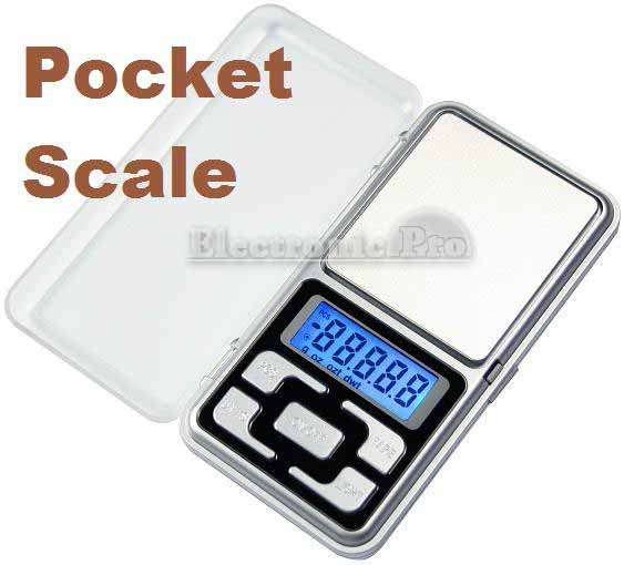 POCKET SCALE ( Capacity/reading of  500g/0.1g )