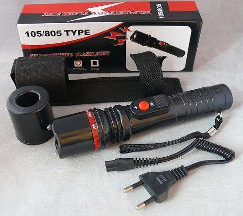 Local stock, LARGE 25CM IN LENGTH, Rechargeable self-defense stun-gun (very bright) LED flashlight