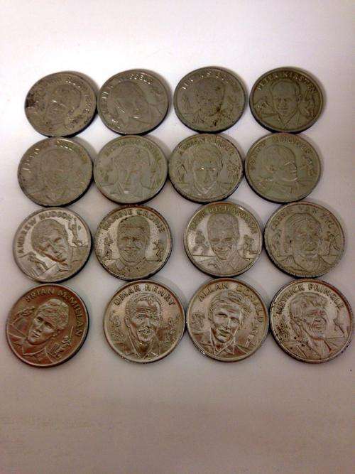 1992 South African Cricket Coin 16 pieces Shoprite / Checkers Collection