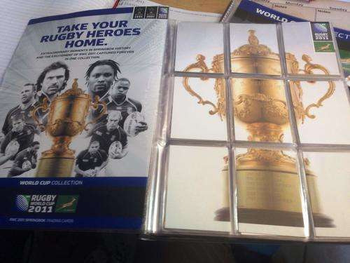 RWC 2011 Springbok Rugby Trading Cards - 178 cards & Album
