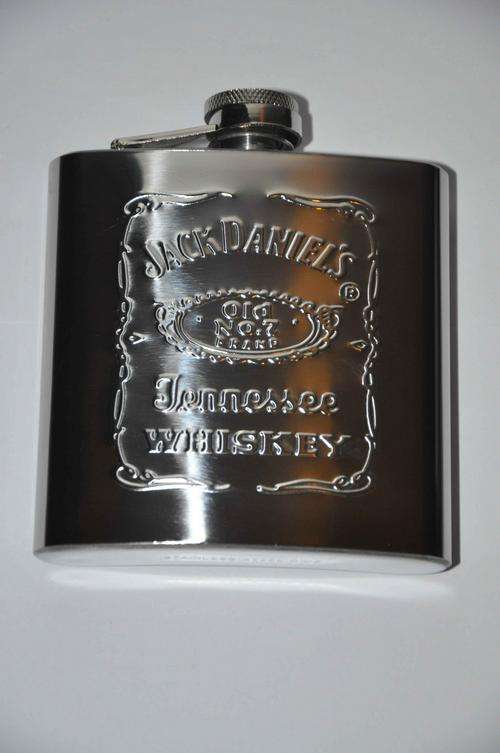 Jack Daniels - Stainless Steel Hip Flask