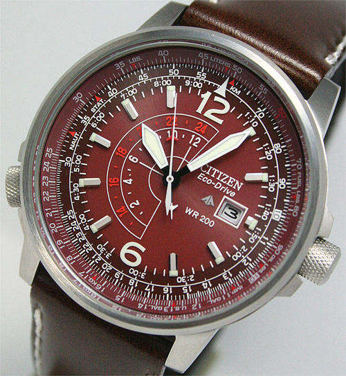 Citizen Promaster Dual Time Pilot rule Eco-Drive Nighthawk