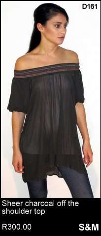 Chiffon off the shoulder dress