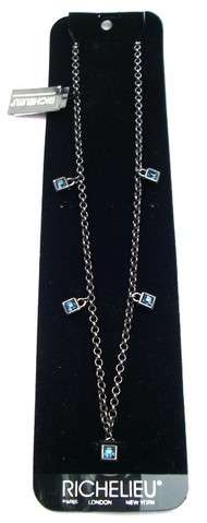 ******Beautiful Richelieu Necklace with blue stones******CRAZY R1 START