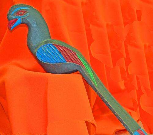 **** WOODEN COLORFUL BIRD ****