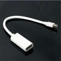 New Mini Display Port male to HDMI A female Adapter Cable white Smart TV Macbook