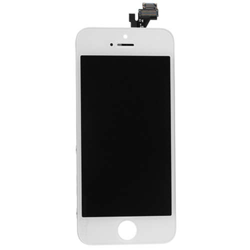 iPhone 4S Digitizer Touch Panel Screen Replacement with LCD Display Screen + Flex Cable + Supporting Frame - Black
