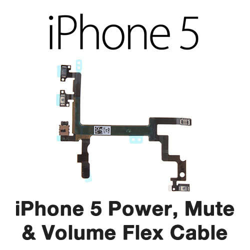 Power Volume Mute Flex Cable for Apple iPhone 5