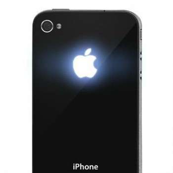 Glowing LED Back Housing Cover Kit for Apple iPhone 4S black with Tools