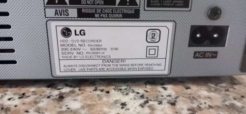 LG RH399H HDD / DVD Recorder