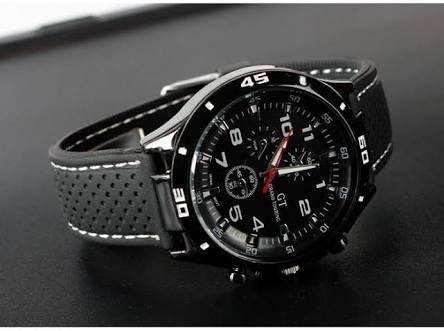 Grand Touring Men's Sports Watch with Silicone Strap.
