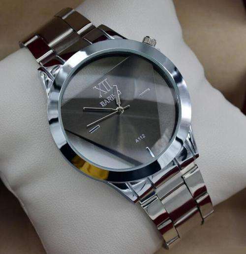 BARIHO Unisex Full Steel Triangular Dial Designer Watch