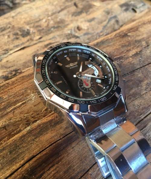 Winner Stainless Steel Automatic Mechanical Men's Watch