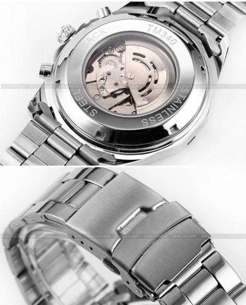 Winner Stainless Steel Automatic Mechanical Men's Watch