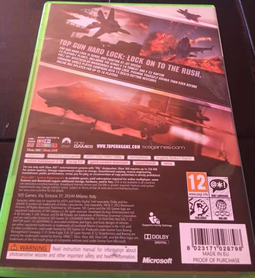 Top Gun Hard Lock (XBOX 360)