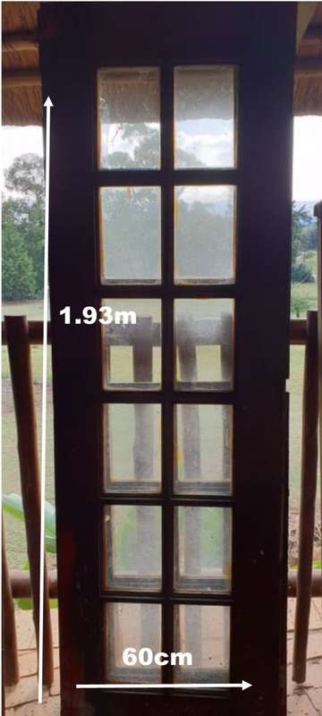 Wooden Glass Door