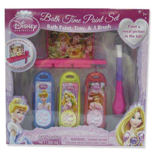 DISNEY PRINCESS BATH TIME PAINT SET