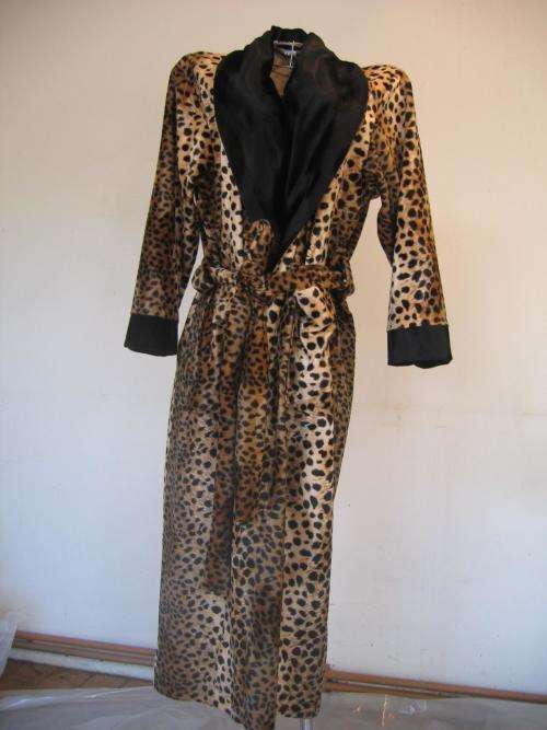 Leopard Print Dressing Gown / Bath Robe