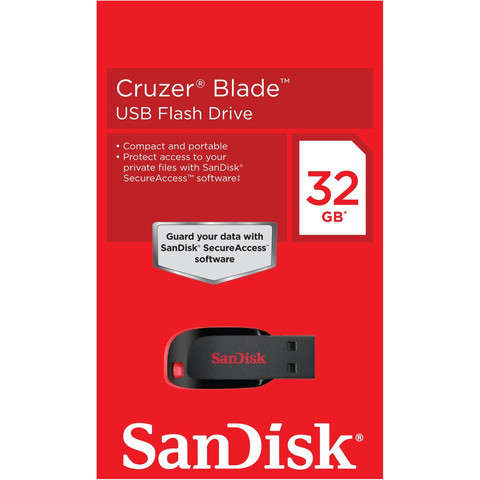 2 x Brand New & Sealed Sandisk 32Gb Cruzer Blade Flash Drive - Authentic Sandisk