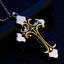 Stainless Steal Cross Pendant With Free Necklace