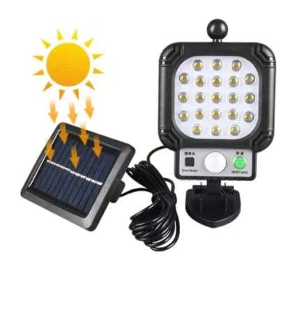 Super Bright Solar Split LED Wall Light, Build in Battery, 3 Selection Modes, Zero Electricity
