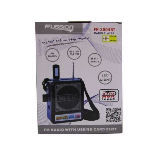Radio Fusion FR2004BT Radio Player Usb / FM Radio / Led Light / Aux Input
