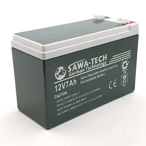 SAWA-TECH German Technology Lead Acid 12V 7AH Rechargeable Battery