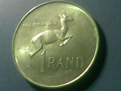 One Rand Silver Coin 1969 English average condition English