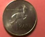One Rand Silver Coin 1966 South-Africa Jan van Riebeeck on Back