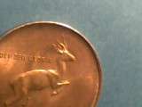 One Rand Coin Silver 1966 With The Famous Jan van Riebeeck On The Back Of The Coin