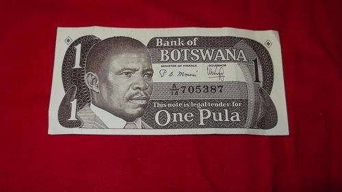 One Pula Note  A/14 705387