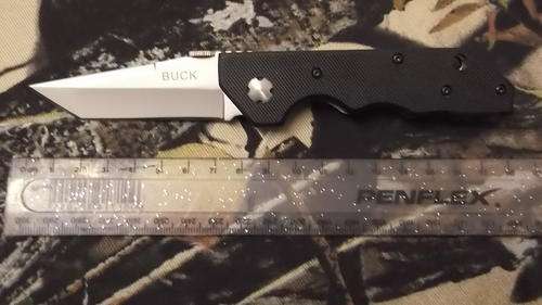 Buck 880 Folding Pocket Knife G10 Handle