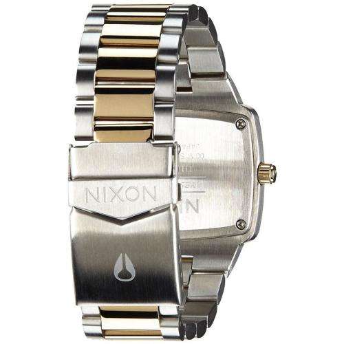 Nixon Men's Player Two-Tone Stainless-Steel Quartz Watch with Silver Dial