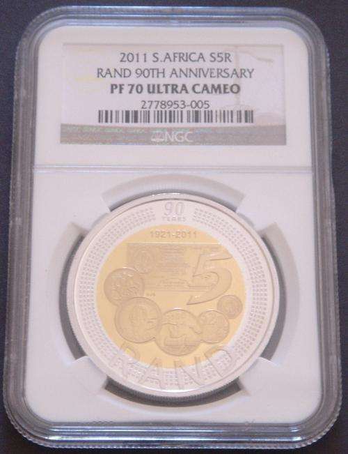 2011 PF70 ULTRA CAMEO SARB R5 90th ANNIVERSARY BI-COLOUR CROWN-HIGHEST GRADE YOU WILL GET!!