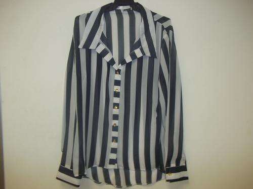 Ladies Stripe Chiffon Blouse