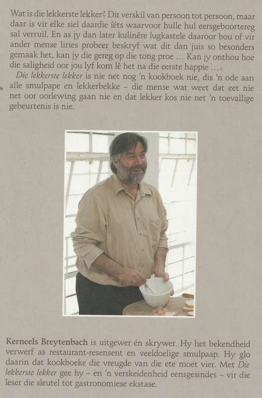 DIE LEKKERSTE LEKKER saamgestel deur Kerneels Breytenbach