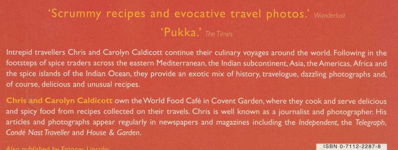 THE SPICE ROUTES by Chris & Carolyn Caldicott