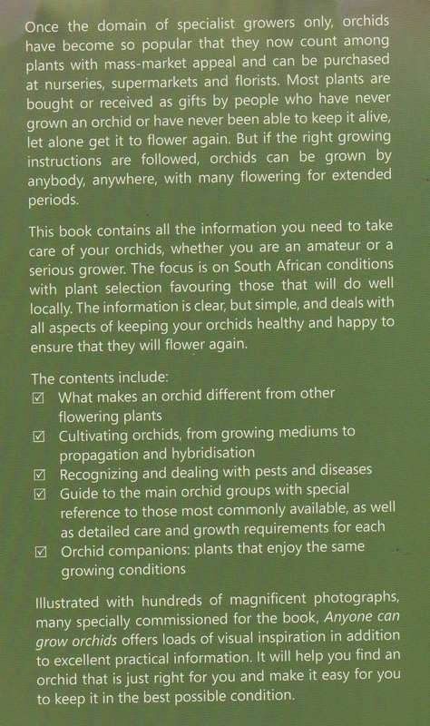 ANYONE CAN GROW ORCHIDS by Nillie Cilliers & Tinus Oberholzer