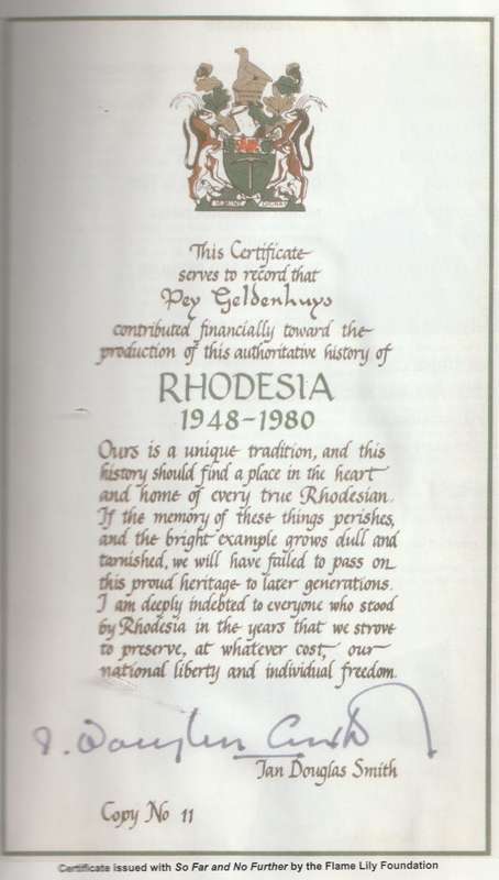 RHODESIAN AIR FORCE OPERATIONS: WITH AIRSTRIKE LOG - `Prop` Preller Geldenhuys