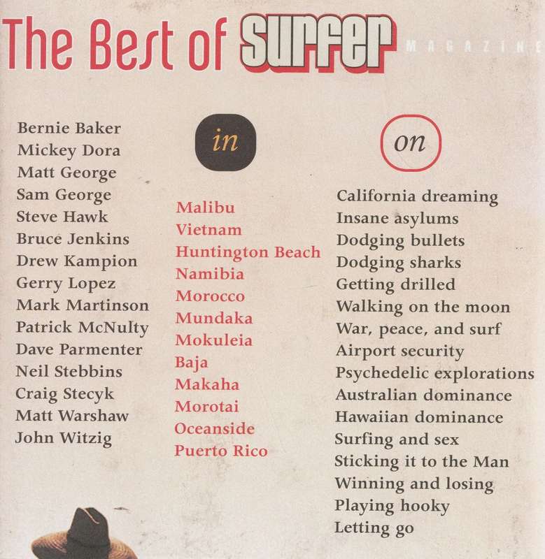 THE BEST OF SURFER MAGAZINE edited by Chris Mauro & Steve Hawk, foreword by Dave Parmenter