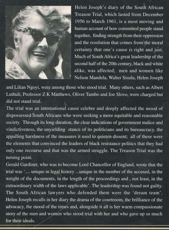 IF THIS BE TREASON - HELEN JOSEPH. Foreword by Walter Sisulu